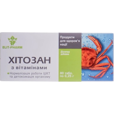 Elit Pharm Chitosan s Vitamíny 80 tabliet