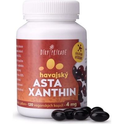 Díky přírodě Havajský astaxantín Vegan 4 mg 120 kapsúl