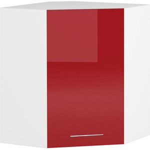 Bogdan Furniture Europe Ъглов горен шкаф В 60/72/60-Е20, червен гланц - memo