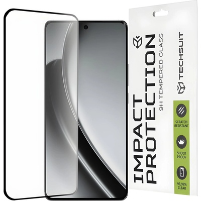 Techsuit защитно пълно покриващо стъкло 111D за Realme GT 6 - Черен KP33102 (33102)