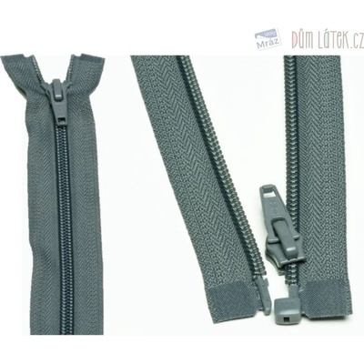 YKK Zips špirálový deliteľný šedý 60 cm