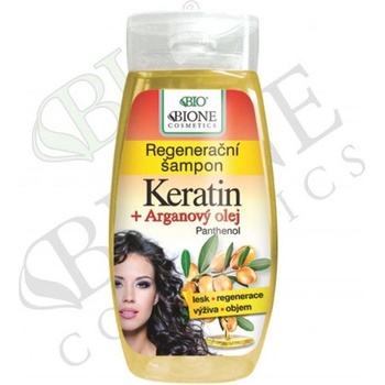 BC Bione regeneračný šampón na lesk a hebkosť vlasov Keratin Argan 260 ml
