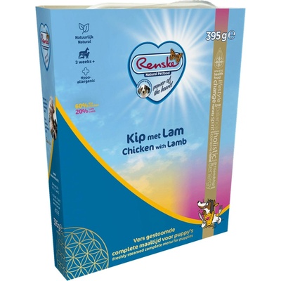 Renske Fresh Menu Puppy Lamb a Chicken 395 g
