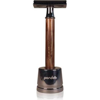 Pandoo Bamboo Safety Razor самобръсначка + резервни глави 10 ks Slim Handle