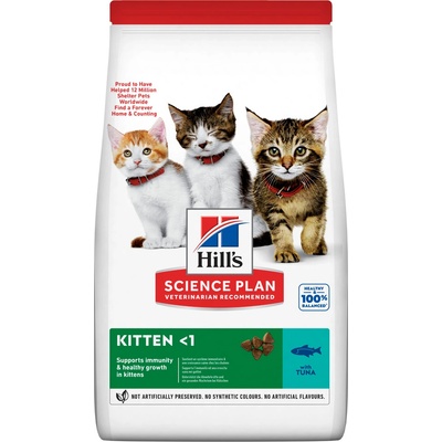 Hill's Science Plan granule pre mačiatka s tuniakom 1,5 kg