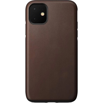 Nomad Leather Rugged Case - кожен (естествена кожа) кейс за iPhone 11 (кафяв)