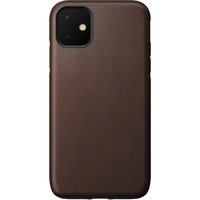Nomad Leather Rugged Case - кожен (естествена кожа) кейс за iPhone 11 (кафяв)