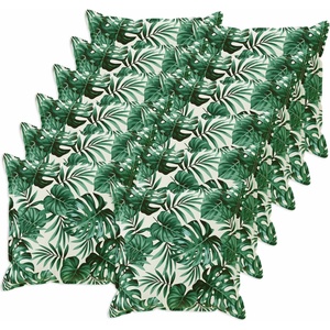 vidaXL Калъфка за възглавница 12 бр. HOUTEN Мотив с листа 40 x 40 cm (916929)
