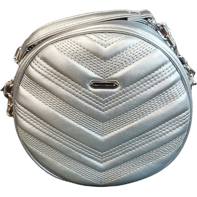 David Jones dámská kabelka crossbody stříbrná 6729-1A Silver
