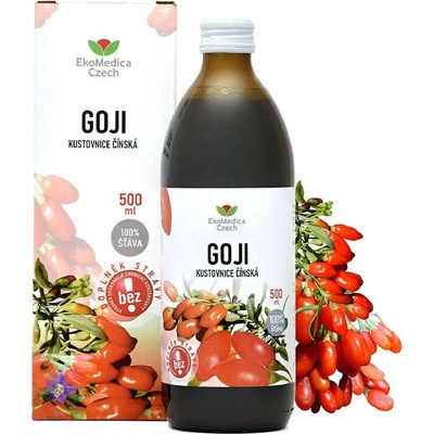 EkoMedica Czech Goji Kustovnice čínská 100% šťáva 0,5 l