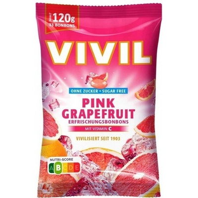 Vivil Růžový grep+vitamin C bez cukru 120 g
