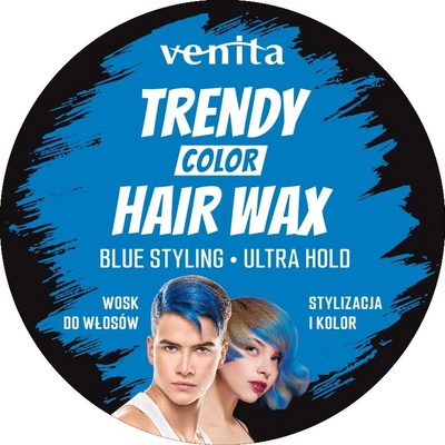 Venita Trendy Color Hair Wax Ultra Hold Blue modrá 75 g