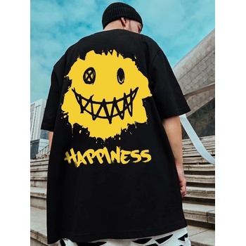 Hoodstyle Тениска Oversize Street Wear HappinessPR00013 - Бял, размер 2XL