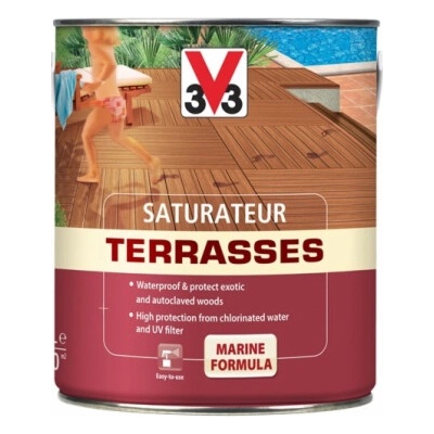 Olej na terasy V33 Terasy, bezbarvý, 2,5l