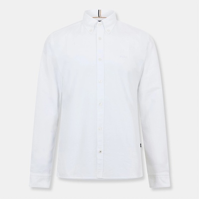 HUGO BOSS Риза Boss Men's H-Roan Long Sleeve Plain Shirt - White