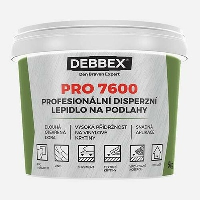 Debbex Profesionální disperzní lepidlo na podlahy PRO 7600 1 kg světle béžová