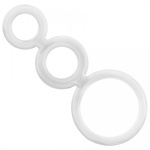 Addicted Toys Троен пенис пръстен Addicted Toys прозрачен