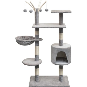 Petrashop škrabadlo pro kočky se sisalovými sloupky 67 x 67 x 125 cm