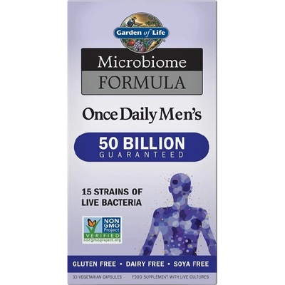 Garden of Life Microbiome Formula Once Daily Mens, 30 Vegetarian Capsules