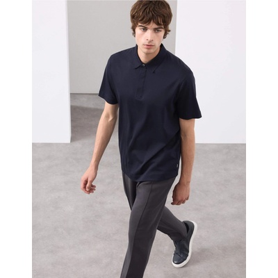 Marks & Spencer Поло от чист памук Supima® Marks & Spencer морско синьо Marks & Spencer | Sin | МЪЖЕ | XXL REG