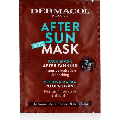 Dermacol Pleťová maska po opalování After Sun (Face Mask) 2 x 8 ml