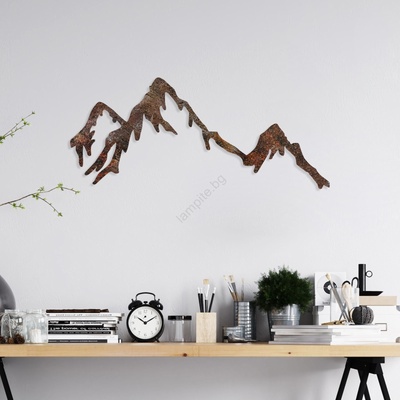 Asir Декорация за стена 45x70 см планини метал (AS1956)