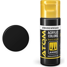 AMMO by MIG Jimenez ATOM COLOR Satin Black 20ml