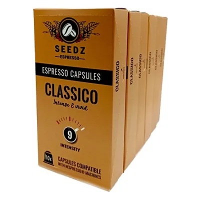 CoffeeSeedz Espresso Seedz Classico Packet -Биоразградими Капсули - 100 бр