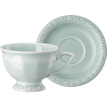 Rosenthal Чаша за еспресо Maria en Vogue Mint с чинийка 80 мл (10430 407167 14722 + 10430 407167 14721)