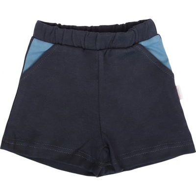 Mamatti Bavlněné kratasy s ozdobným páskem Květinka pudrové