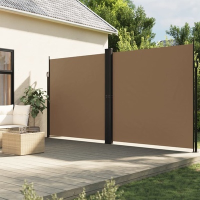 vidaXL Zatahovací boční markýza 200 x 1 200 cm taupe