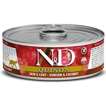 Farmina Pet Foods N&D CAT QUINOA Adult Venison & Coconut 80 g