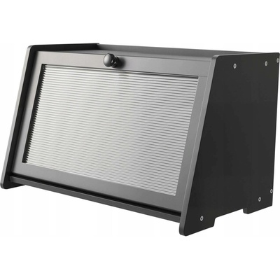 SucceBuy Chlebník 40x25x26CM Snadné Čištění a Montáž Černý