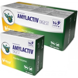 VetFood Amylactiv Digest - за кучета и котки с храносмилателни разстройства, 30 капсули - Полша