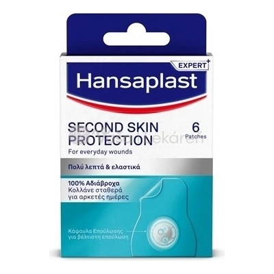 Hansaplast Second Skin Protection Hydrokoloidná náplasť 6 náplastí