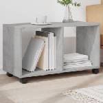 vidaXL Подвижен шкаф, бетонно сив, 72x33x42, 5 см, инженерно дърво (853140)
