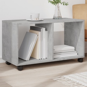 vidaXL Подвижен шкаф, бетонно сив, 72x33x42, 5 см, инженерно дърво (853140)