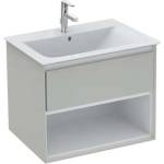 Ideal Standard Connect Air - Шкафче под умивалника, 60x44x52 см, лъскаво светлосиво/матово бяло E0826EQ (E0826EQ)