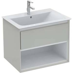 Ideal Standard Connect Air - Шкафче под умивалника, 60x44x52 см, лъскаво светлосиво/матово бяло E0826EQ (E0826EQ)