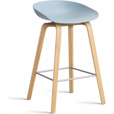 Hay AAS 32 Low lacquered oak veneer / slate blue