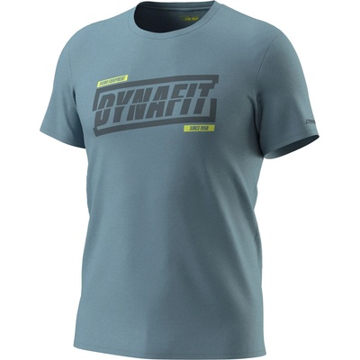 Dynafit Мъжка тениска Dynafit Graphic Cotton S/S Tee T-shirt - Smoke Blue / Tabloid - размер 48 (EU) (016-4591-5612)