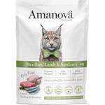 Amanova cat pouch p13 sterilised lamb sardines - пауч за кастрирани котки от всички породи, с Агнешко и сардини - 85 гр, Испания - 33580