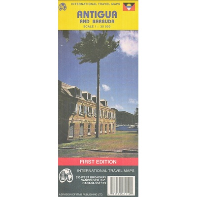 Antigua & St. Kitts, Nevis - turistická mapa