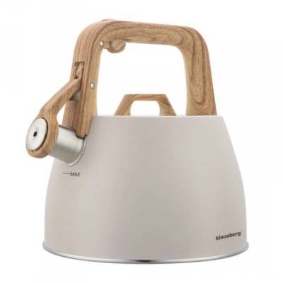 Klausberg KB-7917 Неръждаема стомана чайник със свирка 2, 5L (KB-7917)