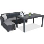 BICA Комплект мебели за отдих от техноратан Nebraska Relax Corner 4 антрацит Bica (BCNBLCOR4ANT)
