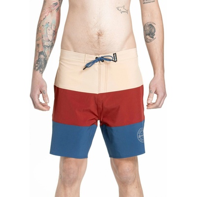 Meatfly мъжки бански Ernie Boardshorts 19" Navy / Latte | Синя | Размер Meatfly | Sin | МЪЖЕ | M