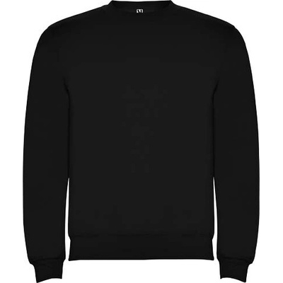 Clasica detský sveter s výstrihom crewneck čierna