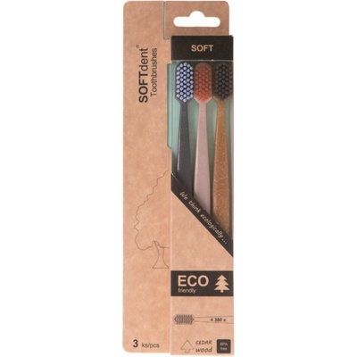Softdent Eco Soft Zubné kefky 3 ks
