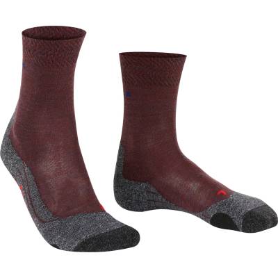 Falke Дамски туристически чорапи Falke Women's TK2 Melange Walking socks - Winetasting / Grey - размер 37-38 (EU) (201-2391-0612)