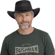 Barmah Bushie Fullgrain Cooler černý